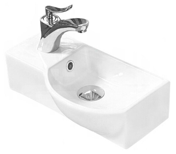 Mexen Hugo chiuvetă de blat dreaptă 40 x 22 cm, albă - 21254000R