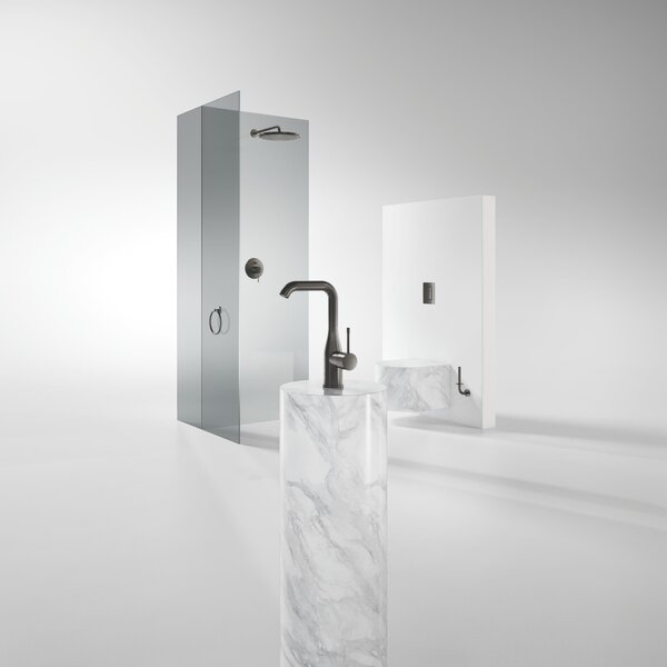 Grohe Rainshower cap de duș cu braț 31x31 cm rotund Brushed Hard Graphite 26066AL0