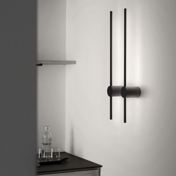 Aplică LED Ideal Lux ESSENCE LED/12W/230V 4000K 70 cm CRI 90 negru