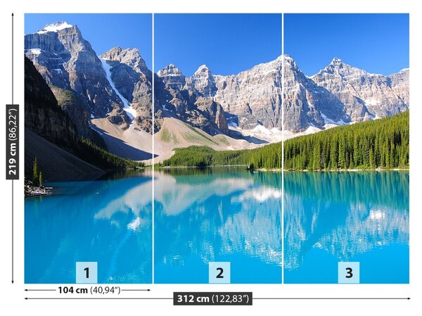 Fototapet Moraine Lake