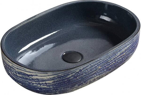 Mexen Alita chiuvetă de blat 58 x 39 cm, albastră - 22045866