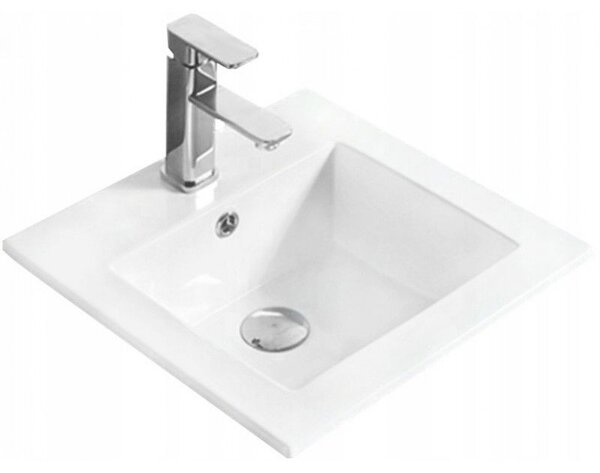 Mexen Stella chiuvetă încastrată în blat 41 x 41 cm, albă - 25454100