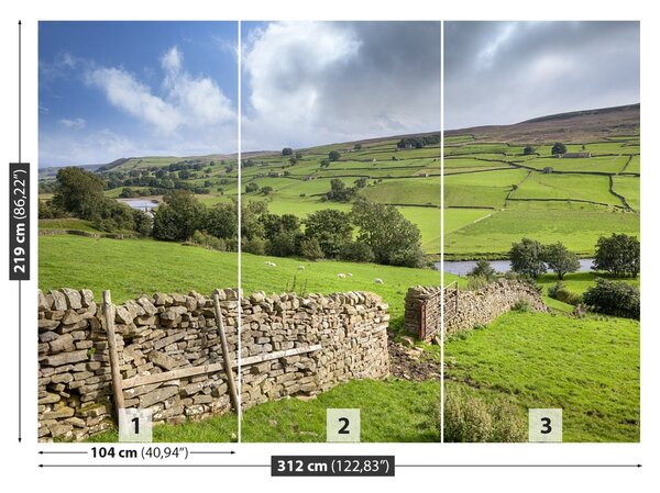 Fototapet Yorkshire Valley