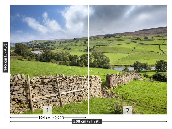 Fototapet Yorkshire Valley
