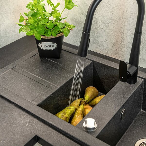 Laveo Barbados chiuvetă din granit 78x48 cm bej SBB420T