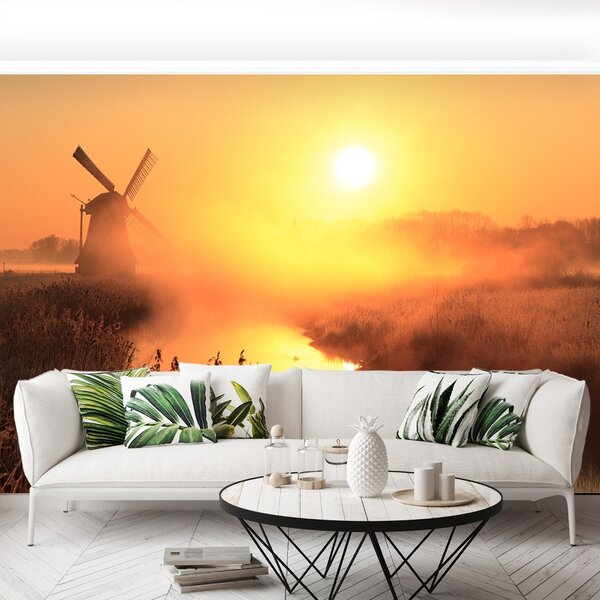 Fototapet Sun Windmill