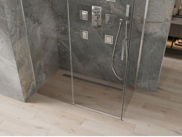 Mexen Omega cabină de duș culisantă 160 x 90 cm, transparentă, crom - 825-160-090-01-00