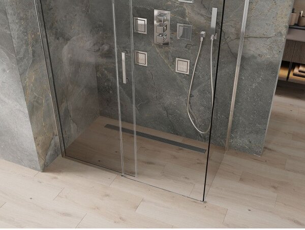 Mexen Omega cabină de duș culisantă 160 x 90 cm, transparentă, crom - 825-160-090-01-00