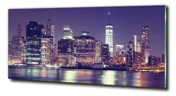 Tablou din Sticlă New York, pe timp de noapte