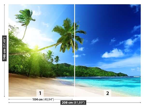 Fototapet Plaja în Seychelles