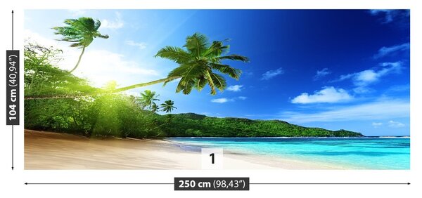 Fototapet Plaja în Seychelles