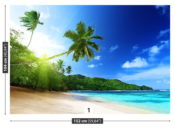 Fototapet Plaja în Seychelles