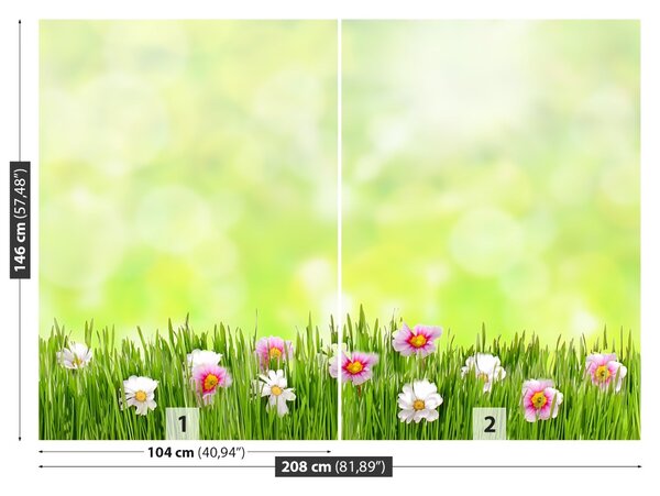 Fototapet Iarbă Flori