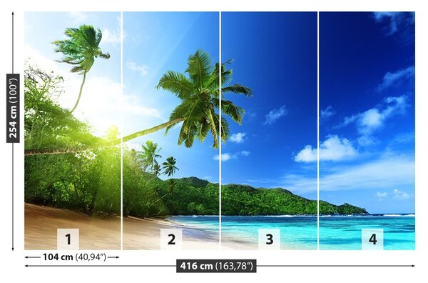 Fototapet Plaja în Seychelles