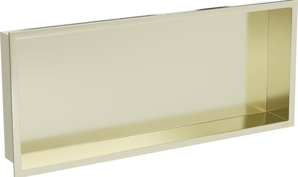 Mexen X-Wall-R raft încastrat cu flanșă 75 x 30 cm, auriu periat - 1950753010