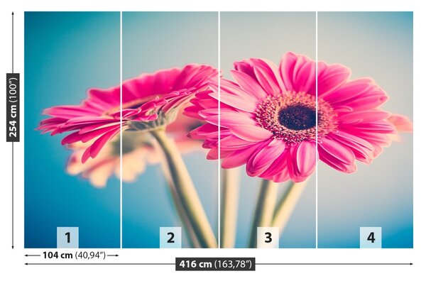 Fototapet Flori roz