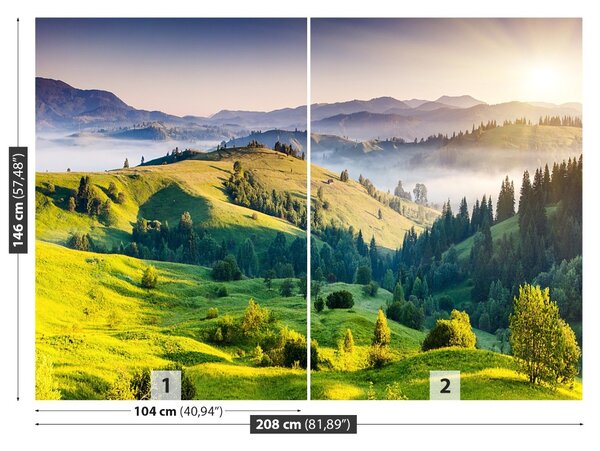Fototapet Munții Sunset