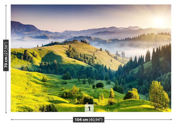 Fototapet Munții Sunset