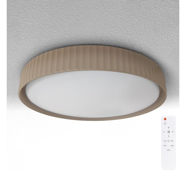 Brilagi - Lampă de tavan LED dimabilă LUCIA LED/48W/230V diam. 41 cm maro+telecomandă