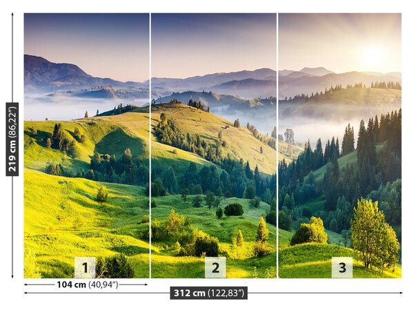 Fototapet Munții Sunset