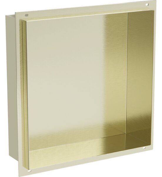 Mexen X-Wall-NR raft nișă fără flanșă 30 x 30 cm, auriu periat - 1951303010
