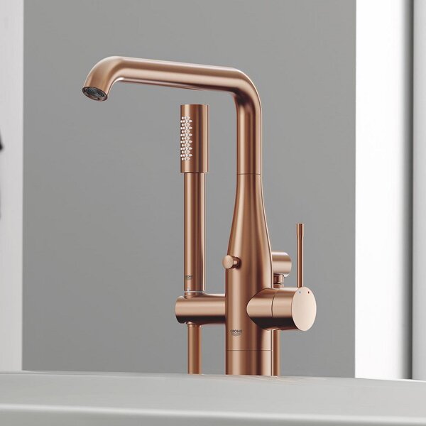 Grohe Essence baterie cadă-duș stativ Brushed Warm Sunset 23491DL1