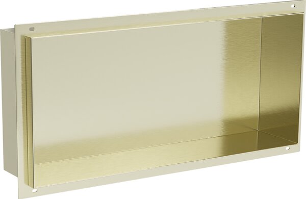 Mexen X-Wall-NR raft încastrat fără flanșă 45 x 20 cm, aurit periat - 1951452010