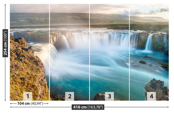 Fototapet Cascada Goðafoss