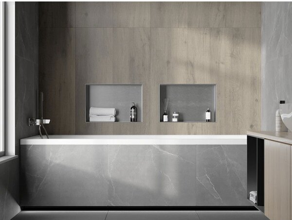 Mexen X-Wall-NR poliță de perete fără ramă 45 x 30 cm, inox - 1911453010