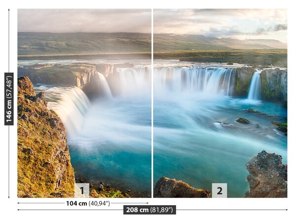 Fototapet Cascada Goðafoss