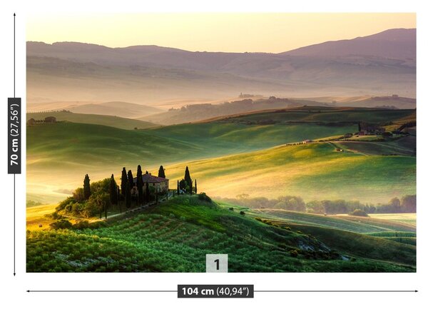 Fototapet Panorama din Toscana