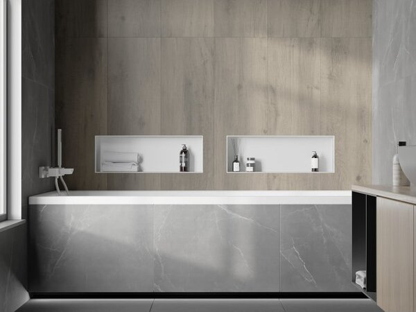 Mexen X-Wall-NR raft încastrat fără flanșă 60 x 20 cm, alb - 1921602010