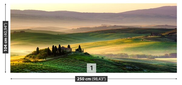 Fototapet Panorama din Toscana