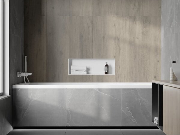 Mexen X-Wall-NR raft încastrat fără flanșă 60 x 20 cm, alb - 1921602010