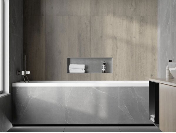 Mexen X-Wall-NR raft în perete fără flanșă 60 x 20 cm, inox - 1911602010