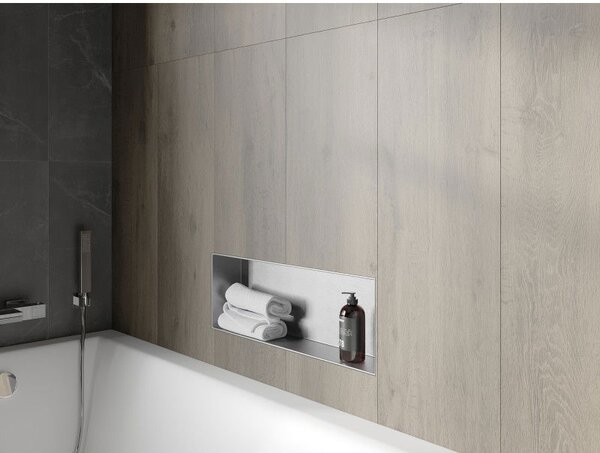 Mexen X-Wall-NR raft în perete fără flanșă 60 x 20 cm, inox - 1911602010
