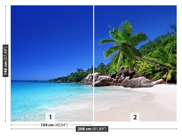 Fototapet Seychelles Beach