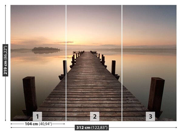 Fototapet Lake Pier