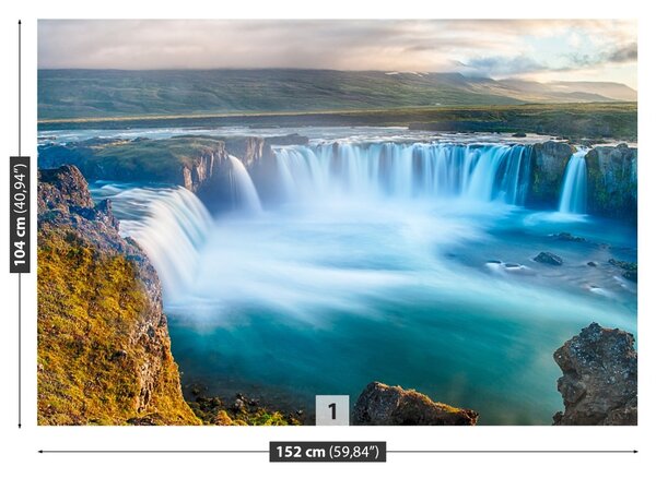 Fototapet Islanda Cascada
