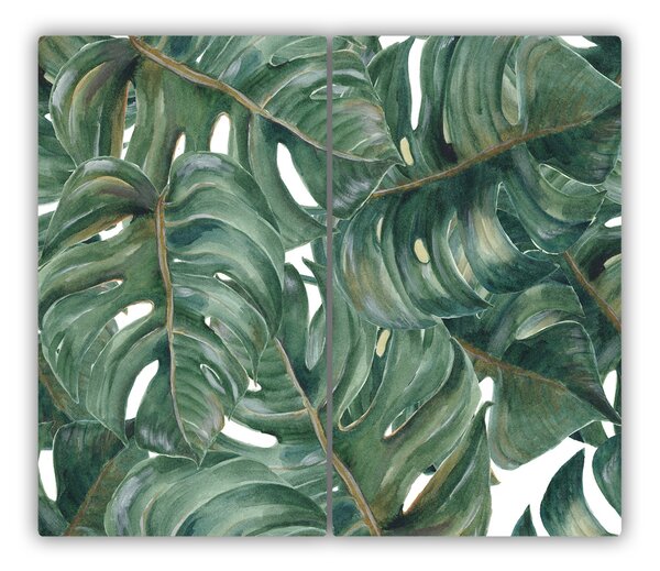 Tocator din sticla Monstera