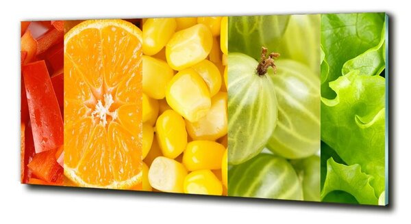 Tablou sticlă Fructe si legume