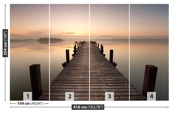 Fototapet Lake Pier