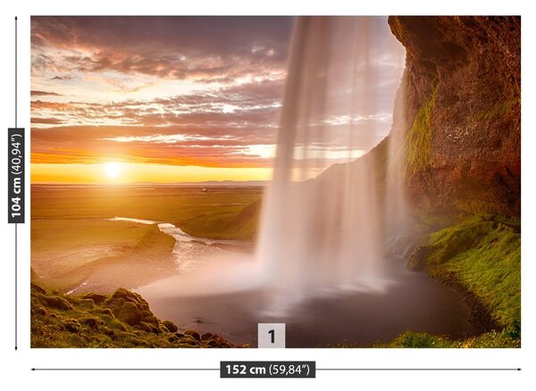 Fototapet Islanda Cascada