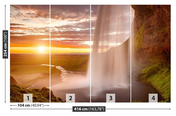 Fototapet Islanda Cascada