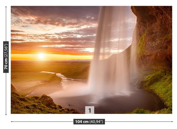 Fototapet Islanda Cascada