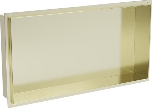 Mexen X-Wall-NR raft încastrat fără flanșă 60 x 30 cm, auriu periat - 1951603010