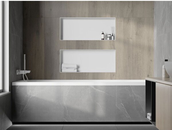 Mexen X-Wall-NR raft încastrat fără flanșă 75 x 30 cm, alb - 1921753010