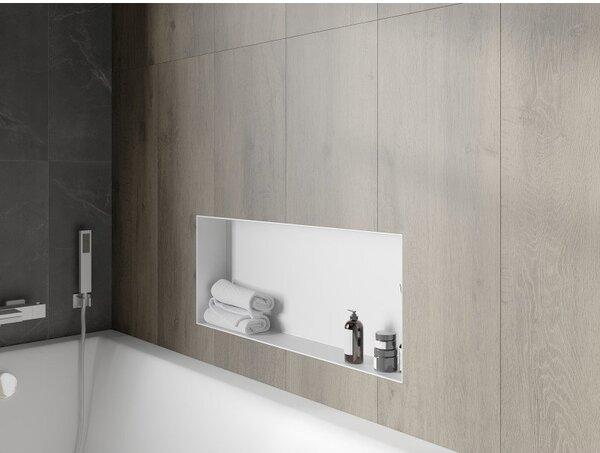 Mexen X-Wall-NR raft încastrat fără flanșă 75 x 30 cm, alb - 1921753010