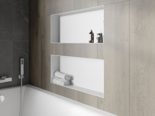 Mexen X-Wall-NR raft încastrat fără flanșă 75 x 30 cm, alb - 1921753010