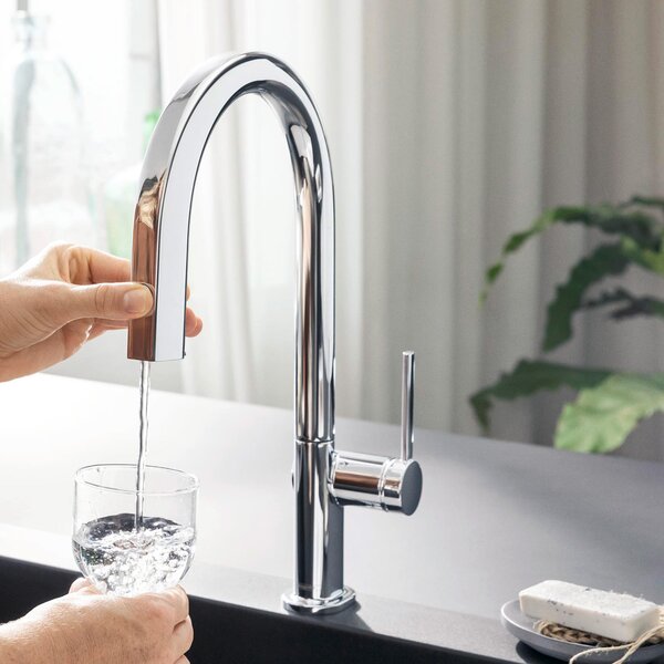 Hansgrohe Aqittura M91 baterie de bucatarie cu filtru pe picior crom 76800000